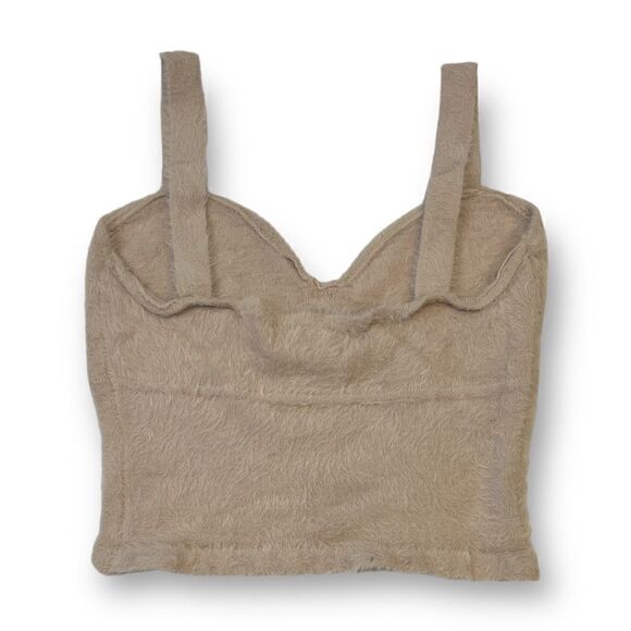 Jon & Anna Fuzzy Cropped Top Size Medium - Picture 4 of 5